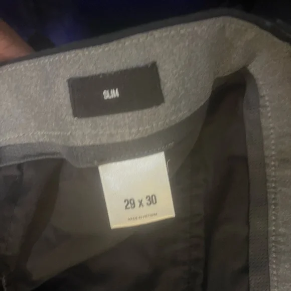 Express Black Pants with Gray Waistband Detail - Picture 2 of 2